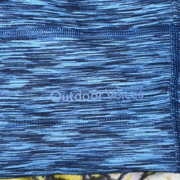 Outdoor Voices Heathered Blue Crop Top - Picture 3 of 7